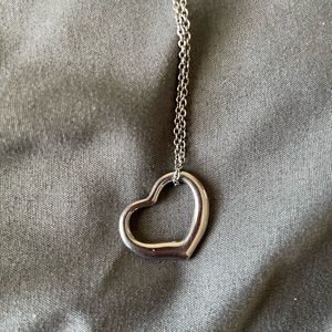 Silver heart necklace